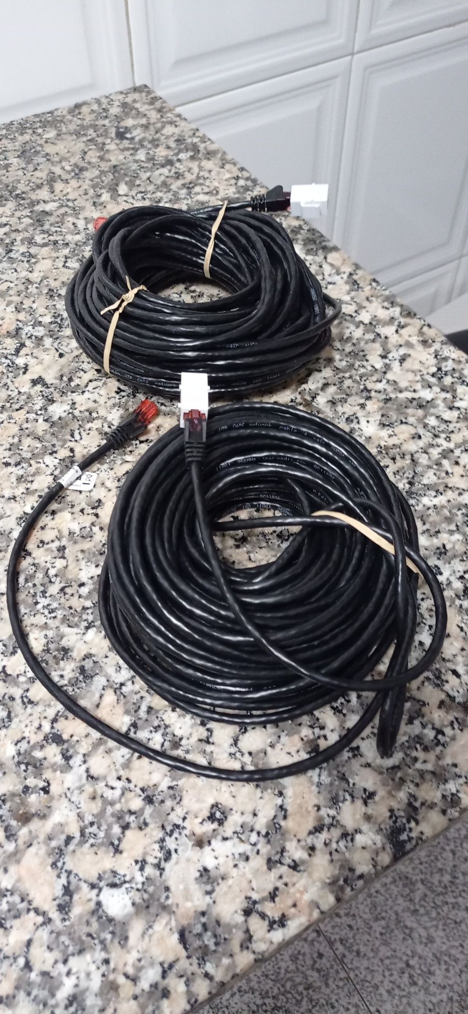 40 metros de Cabo Internet com 2 emendas de engate ...material novo...