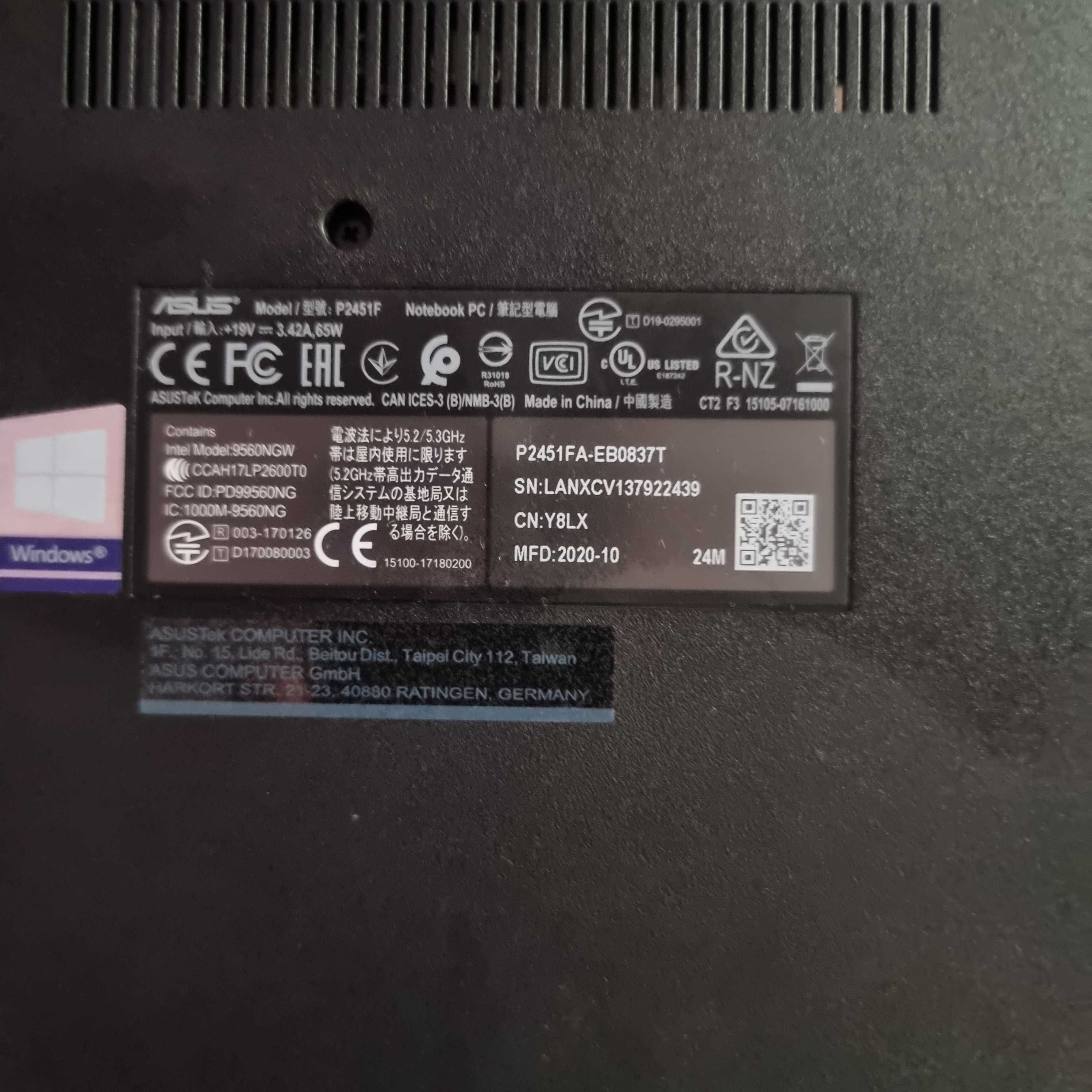Sprzedam Laptop ASUS 
P2451FA-EB0837T
