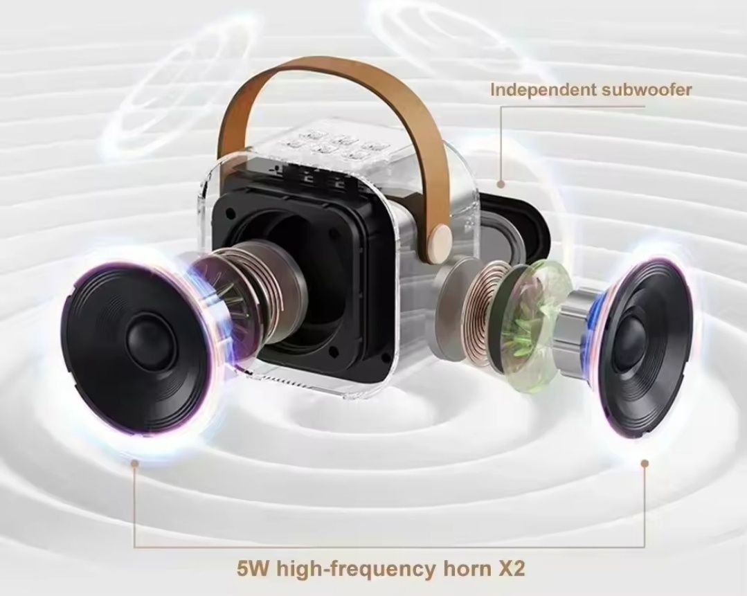 Bluetooth колонка караоке K12 з двома мікрофонами та підсвіткою. Є опт