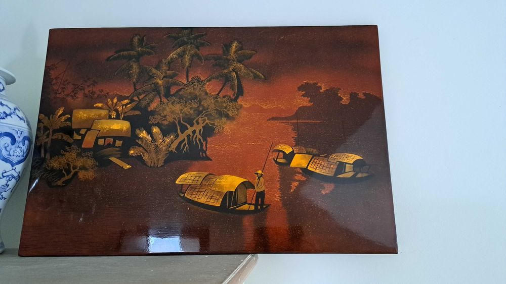 obrazki chińskie z laki drzewo egzotyczne