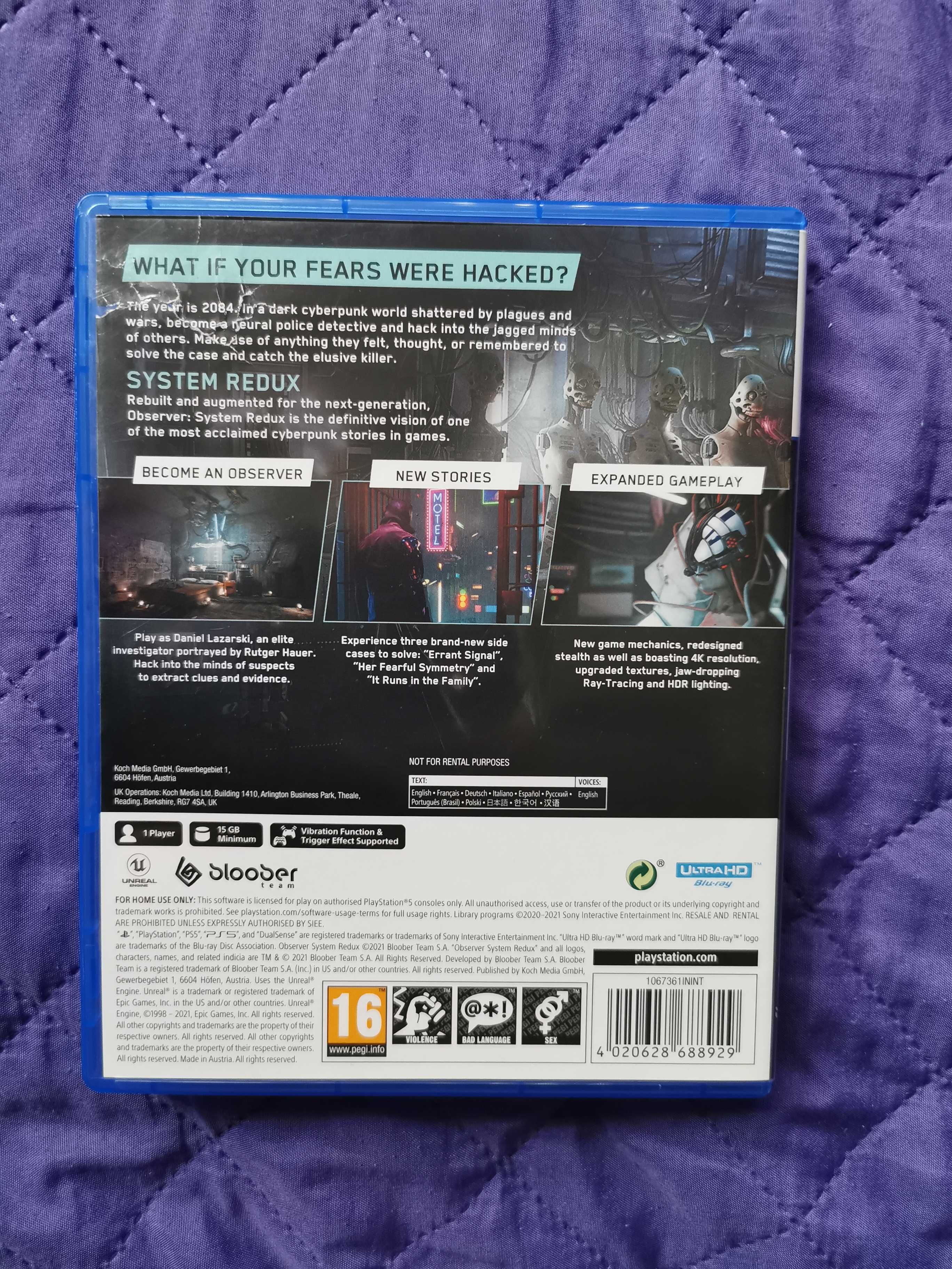 OBSERVER: System Redux - PL - PS5