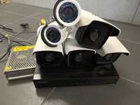 Monitoring zestaw 6 kamer + cały sprzęt hikvision