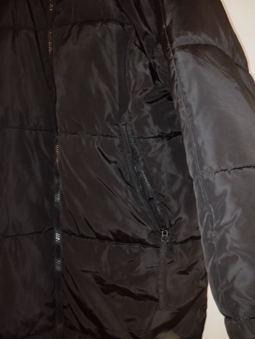 Oversize płaszcz kurtka długa zara z kapturem