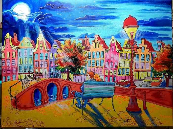 Quadro "Starry night in Amsterdam" de Daniel Polyakov