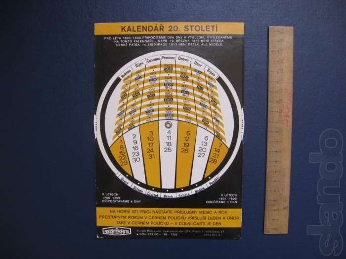 Винтажный чехословацкий календарь 70-х в виде часов «Орлой», ОБМЕН