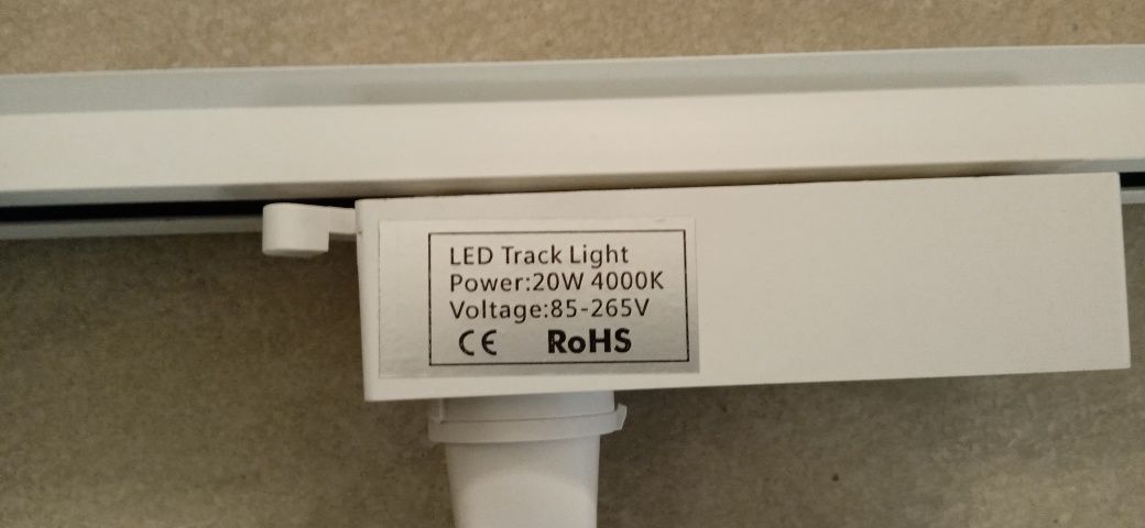 Zestaw szynowy 2 metrowy+ LED 4 x 20 W.