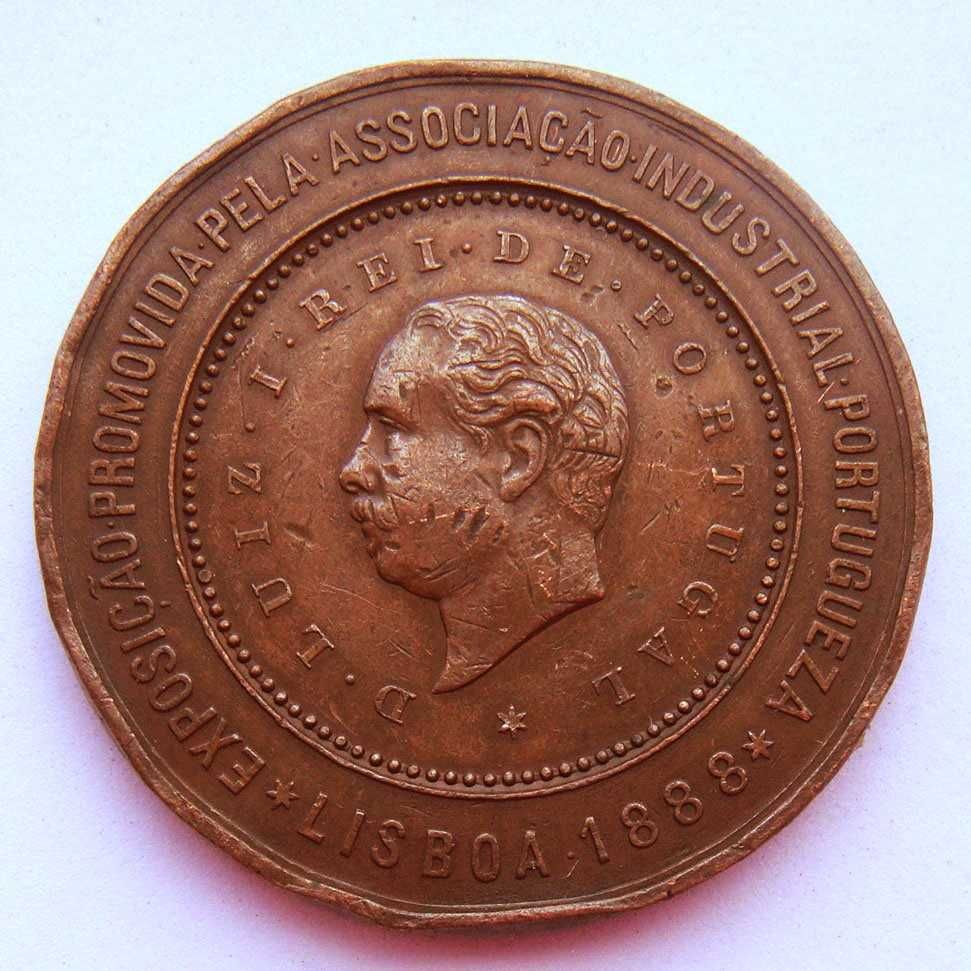 Medalha de Bronze Rei D. Luís I Exposição Associação Industrial 1888