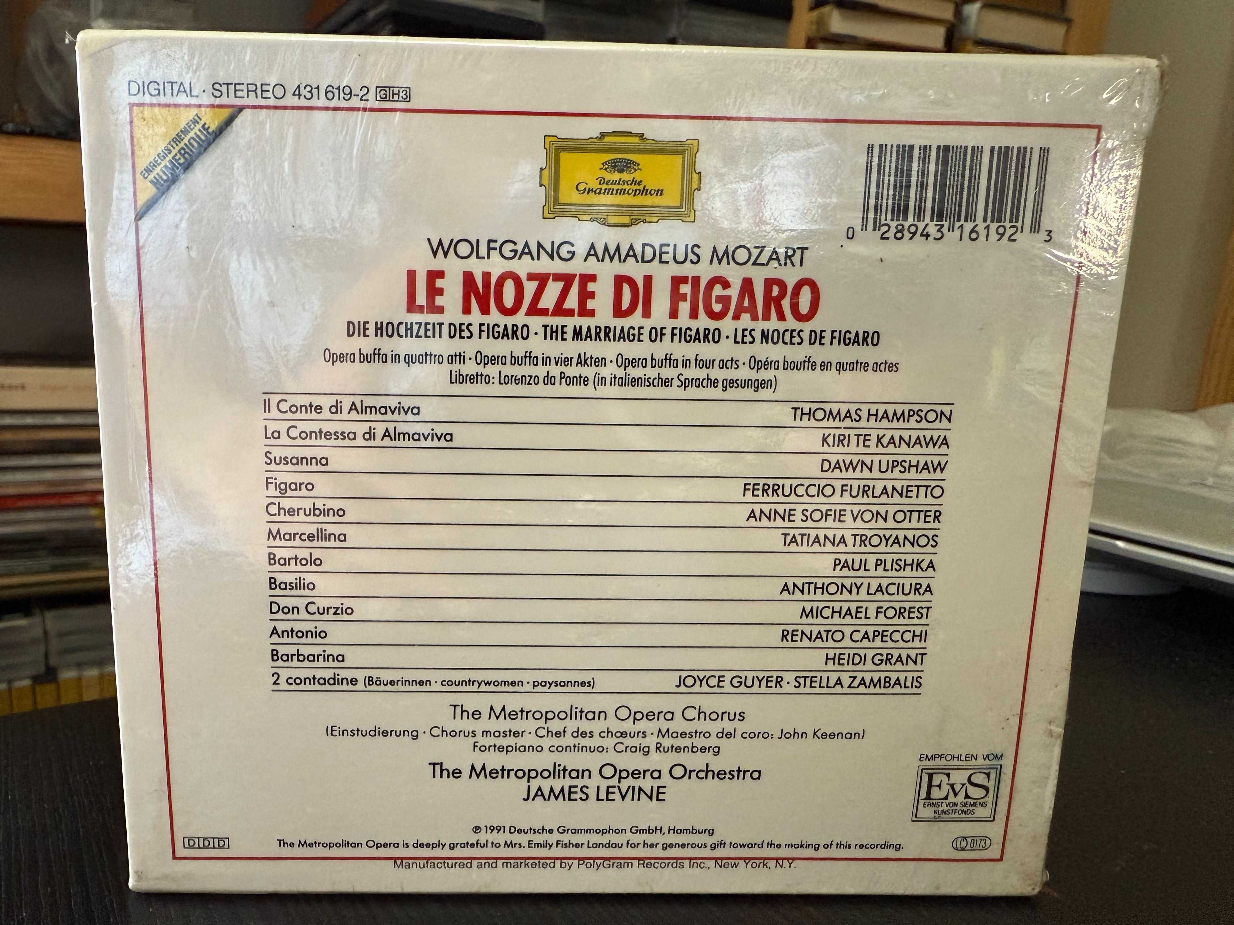 Mozart – Le Nozze Di Figaro – Furlanetto, Upshaw – James Levine