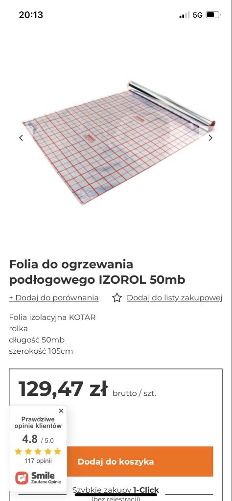 Folia do ogrzewania podłogowego