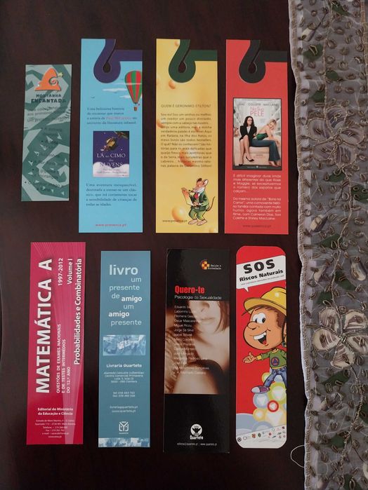 Conjunto 8 marcadores de livros
