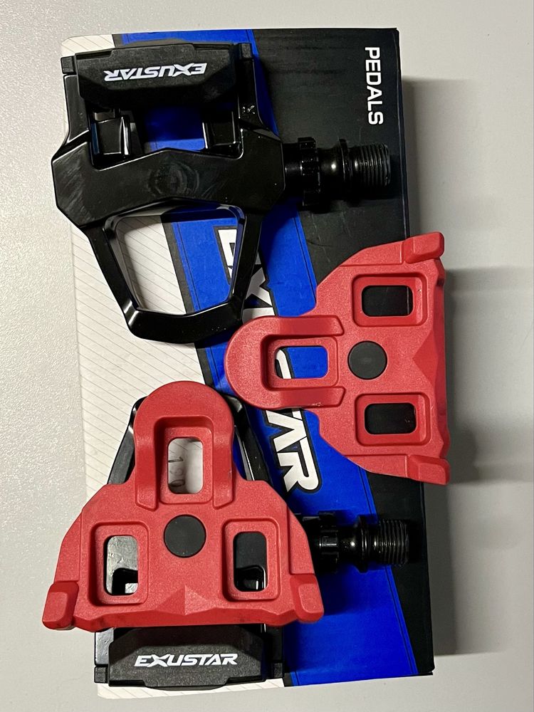 Nowe pedały szosowe Exustar PR15 system shimano
