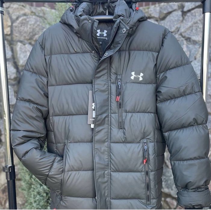 Чоловічі куртки подовжені вініл