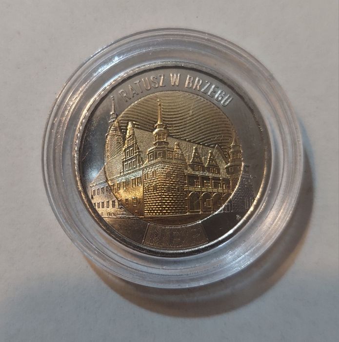 Moneta okolicznościowa 5 zł ratusz w Brzegu 2025