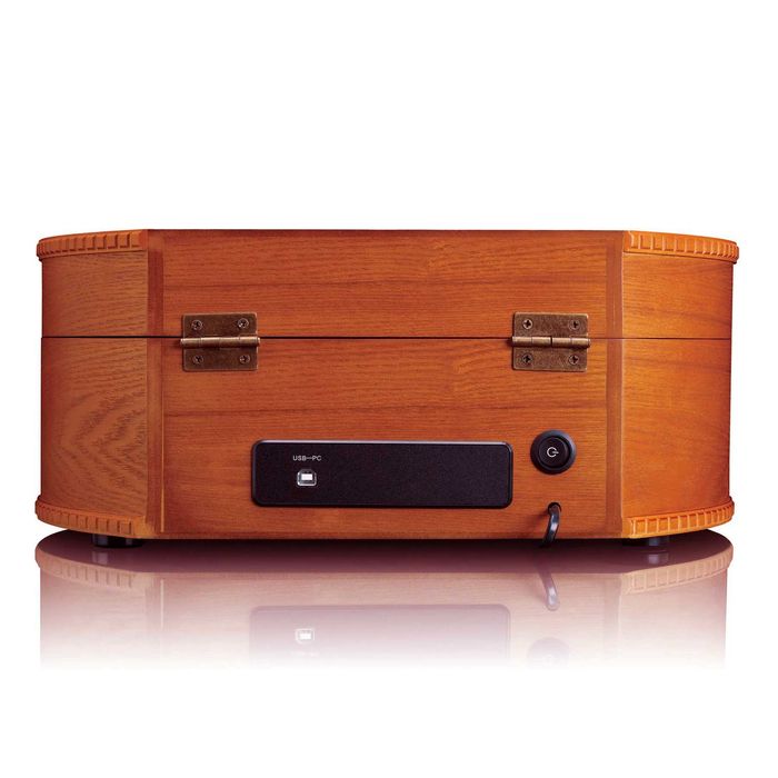 Gramofon Retro Lenco TT-34 Drewniany Wbudowane Głośniki Nowy Gwarancja