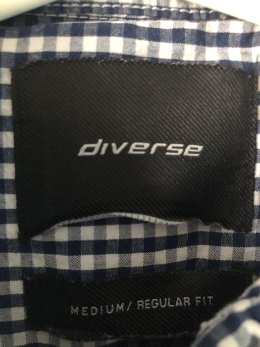 Koszula w kratę z długim rękawem diverse M medium regular fit