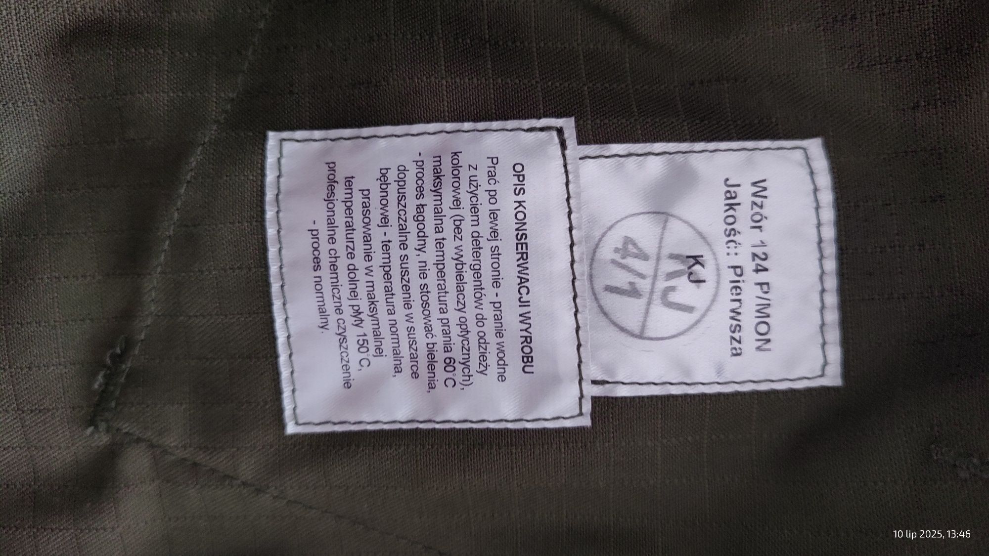 Militaria mundur polowy wzór 124p mon komplet