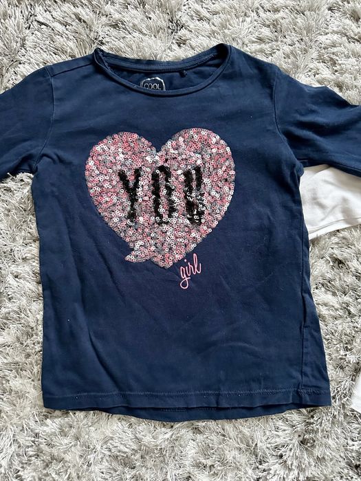 Cool Club 2 bluzki długi rękaw long 116