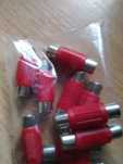 ŁĄCZNIKI adapter kabli m in RCA żeńskie 10 szt audio video AUDIO JACK