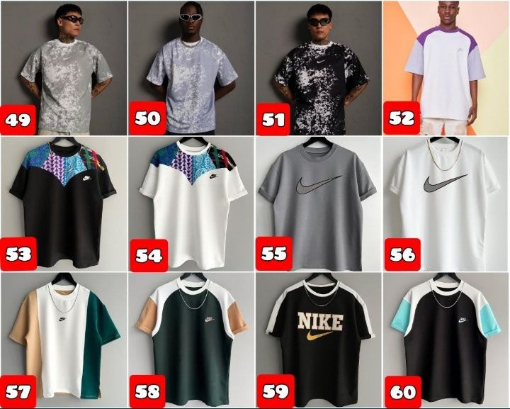 ПОНАД 100 КОЛЬОРІВ‼️Брендові оверсайз футболки Nike, Найк / Унісекс