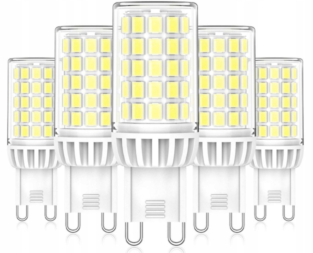 5 szt Eco.Luma Żarówki LED G9 ciepła biel, 2700 K, 6 W