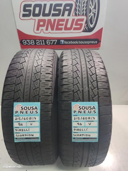 2 pneus semi novos 215-60r17 pirelli - oferta dos portes 120 EUROS