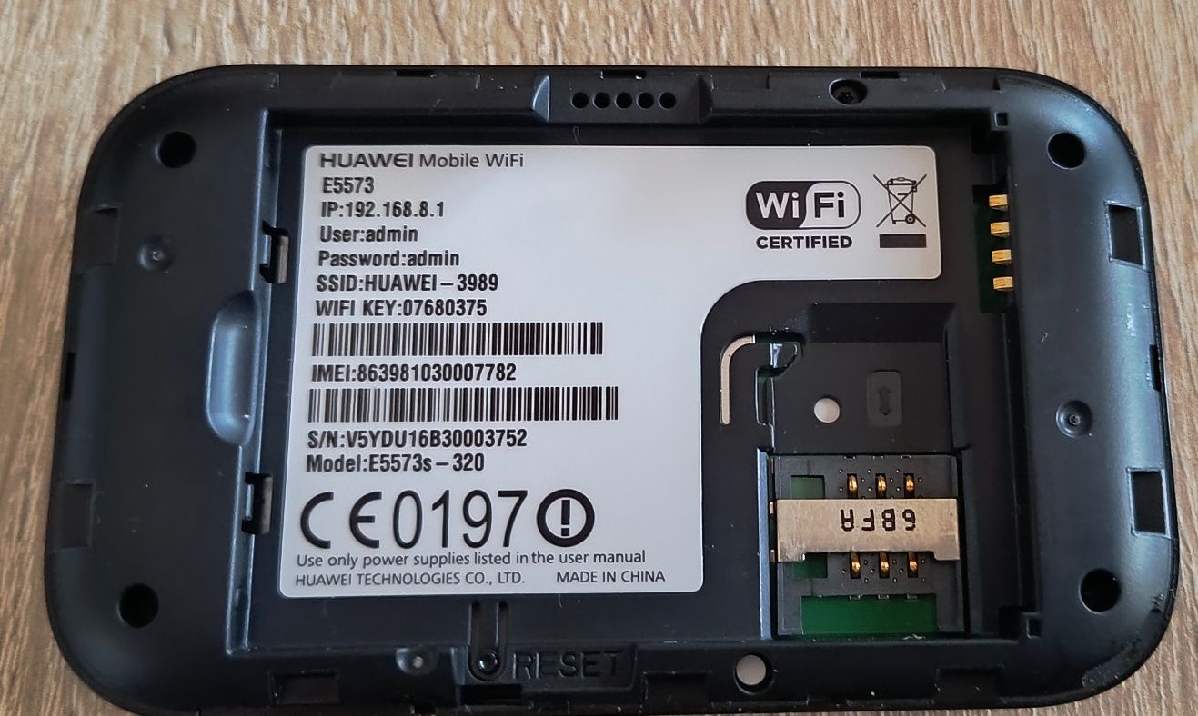 Router wifi 4G LTE Huawei E5573S