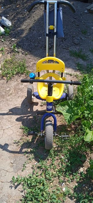 Велосипед детский с ручкой управления