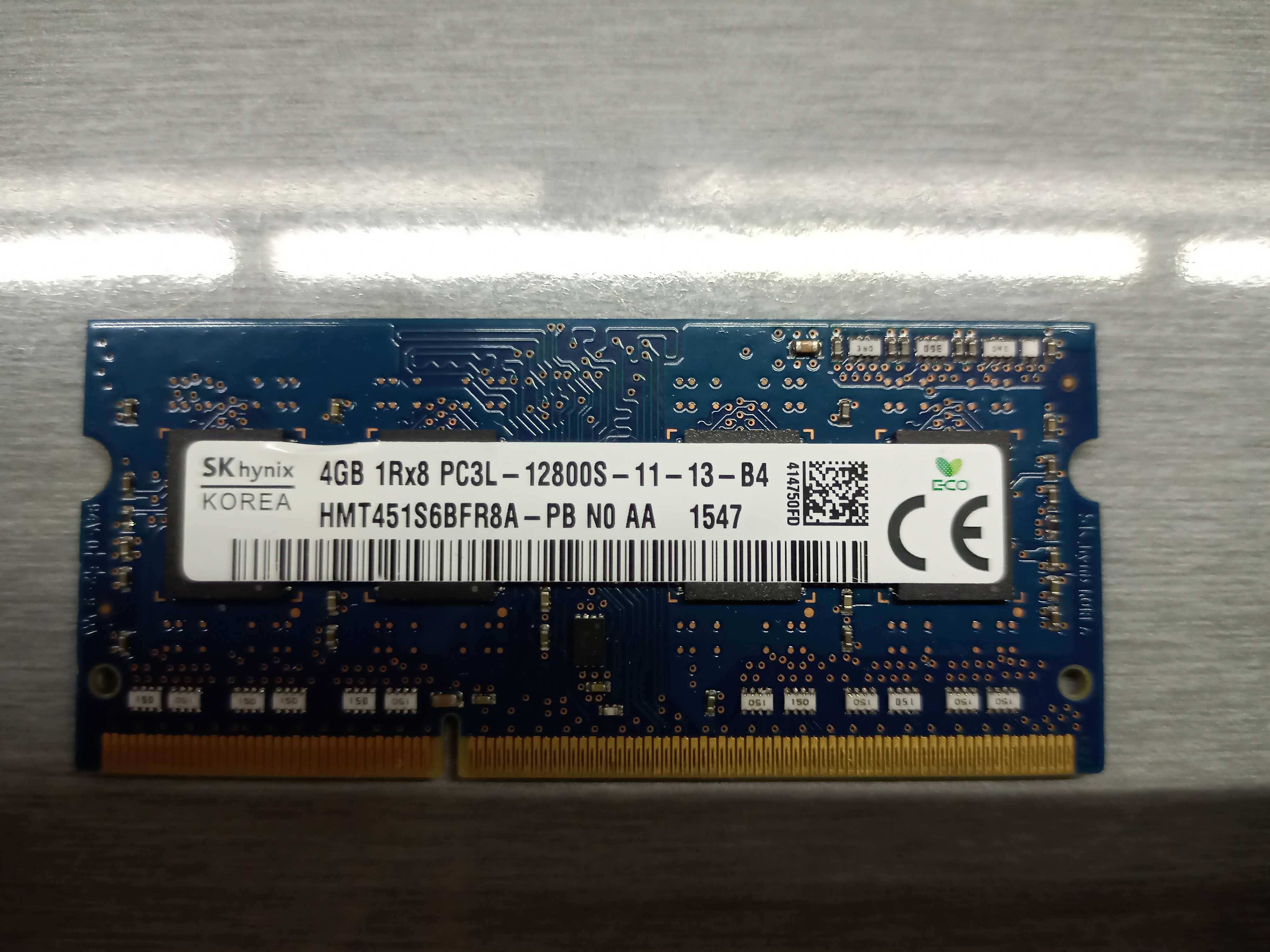 Пам'ять для ноутбуків ddr3L 4Gb