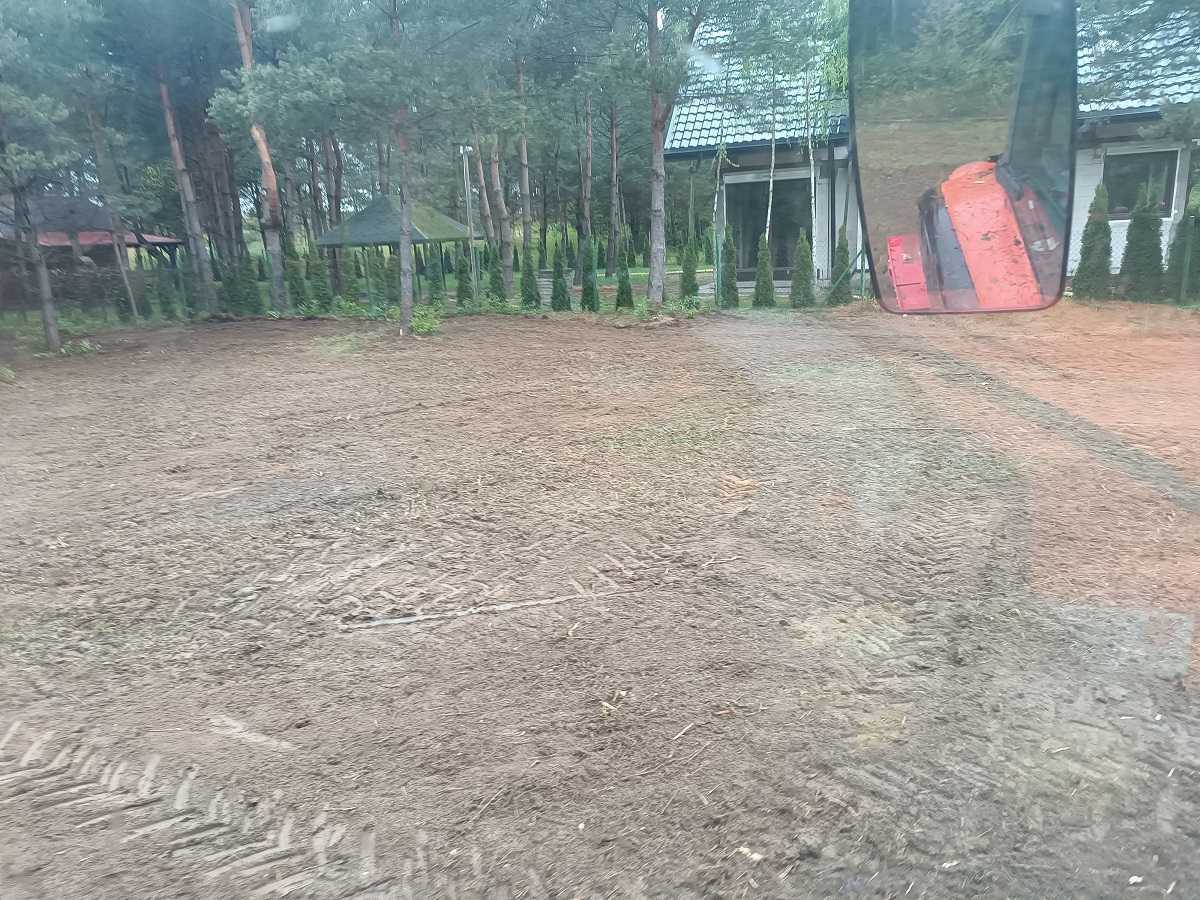 Koszenie karczowanie mulczer czyszczenie równanie działek rębak