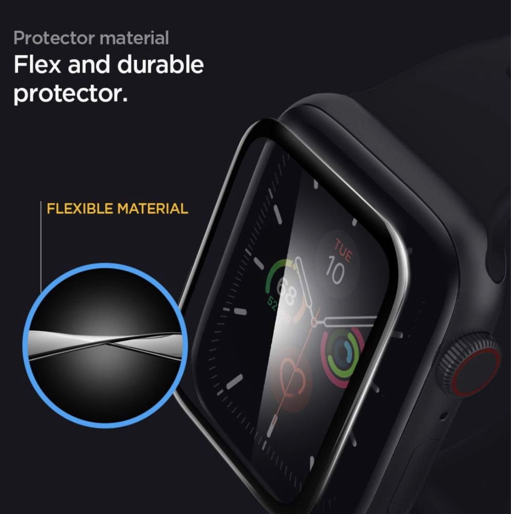 Apple Watch 6/5/4/SE 44mm - pelicula proteção Spigen