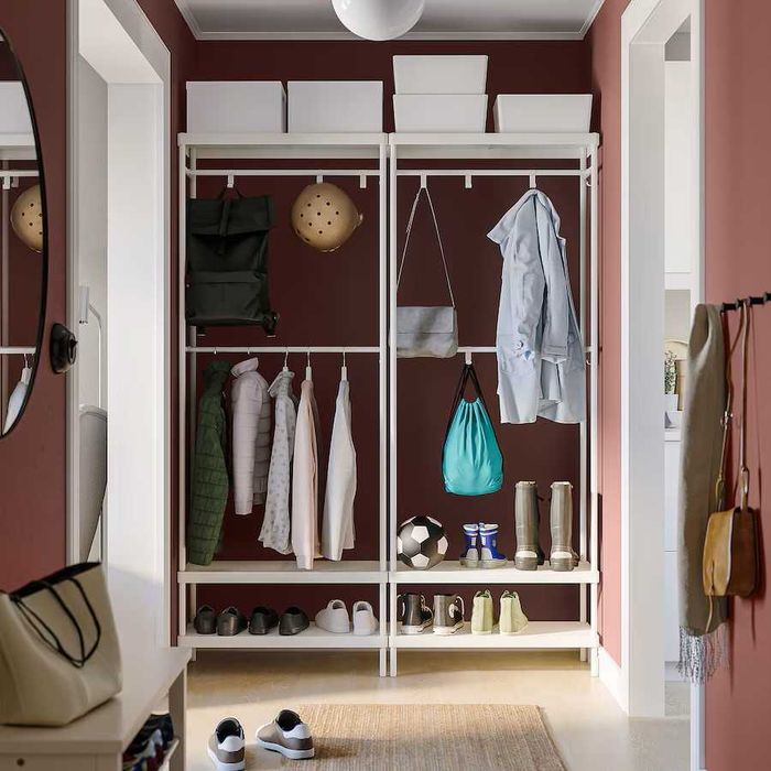 MACKAPÄR Wieszak na ubrania  na buty biały 78x32x200 MACKAPAR ikEA