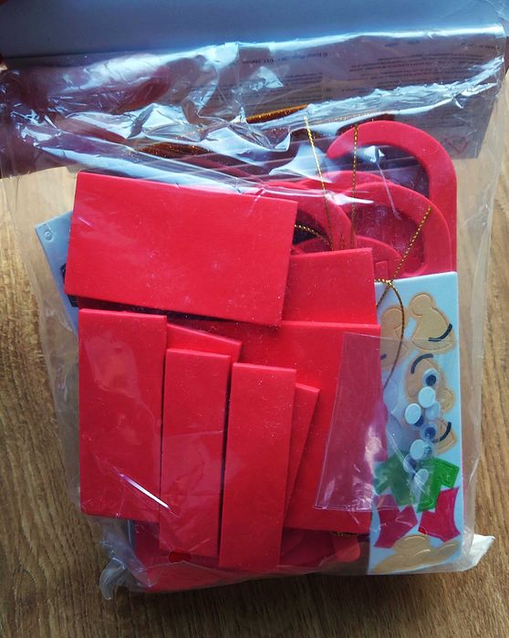 Świetny zestaw kreatywny Boże Narodzenie ozdoba Święty Mikołaj pianka