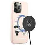 Etui Karl Lagerfeld Silicone Ikonik Karl&Choupette MagSafe na iPhone 1