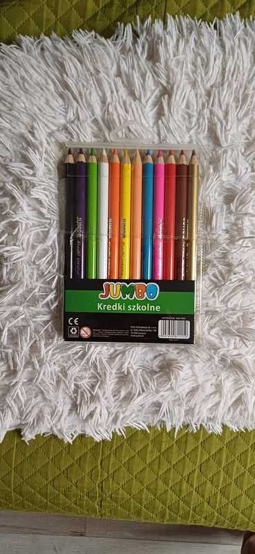 Grube Kredki 12 kolorów Jumbo