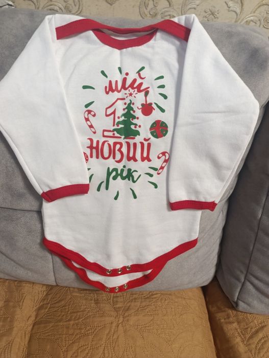 Боді, спідничка і пов'язка "Мій перший Новий рік"
