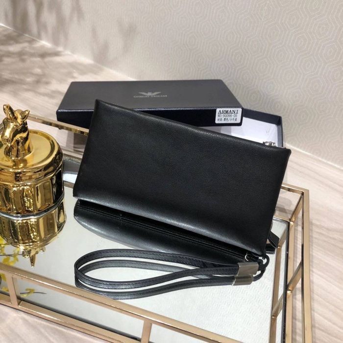 Мужской кожаный клатч армани уценка уцінка чоловічий гаманець шкіряний