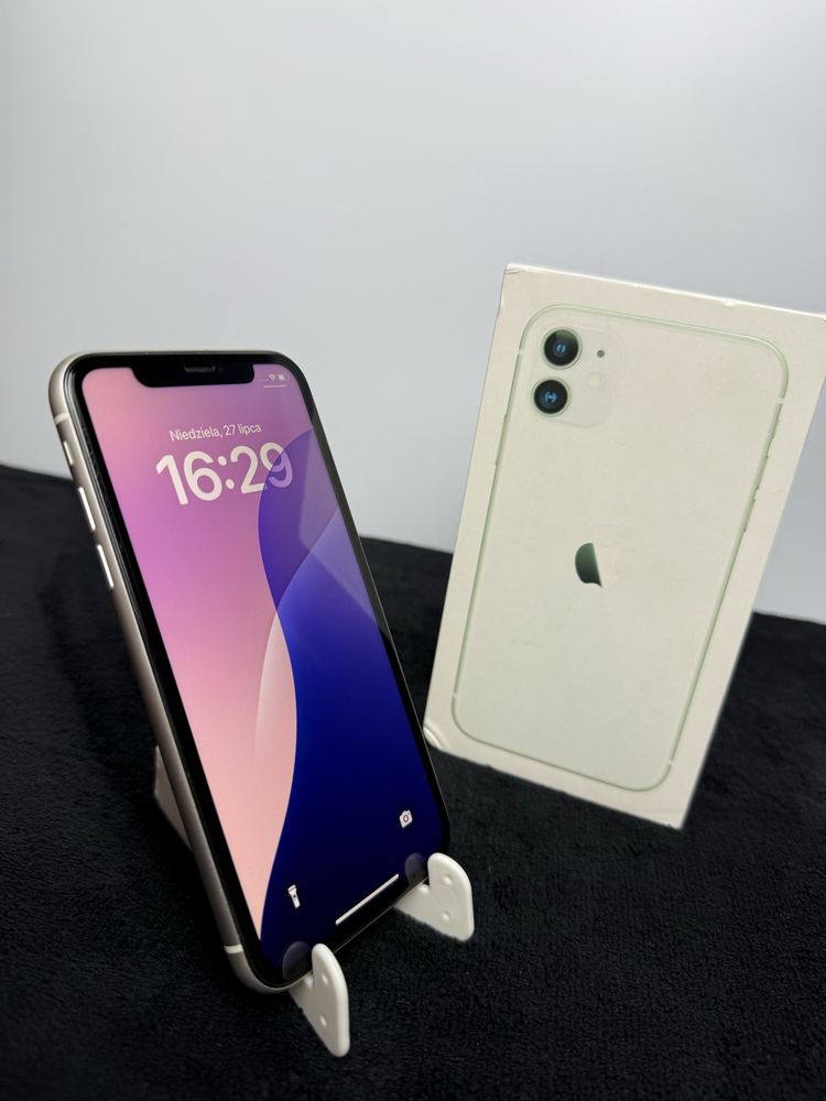 iPhone 11|White|100%|Bardzo Dobry|Pełen Zestaw