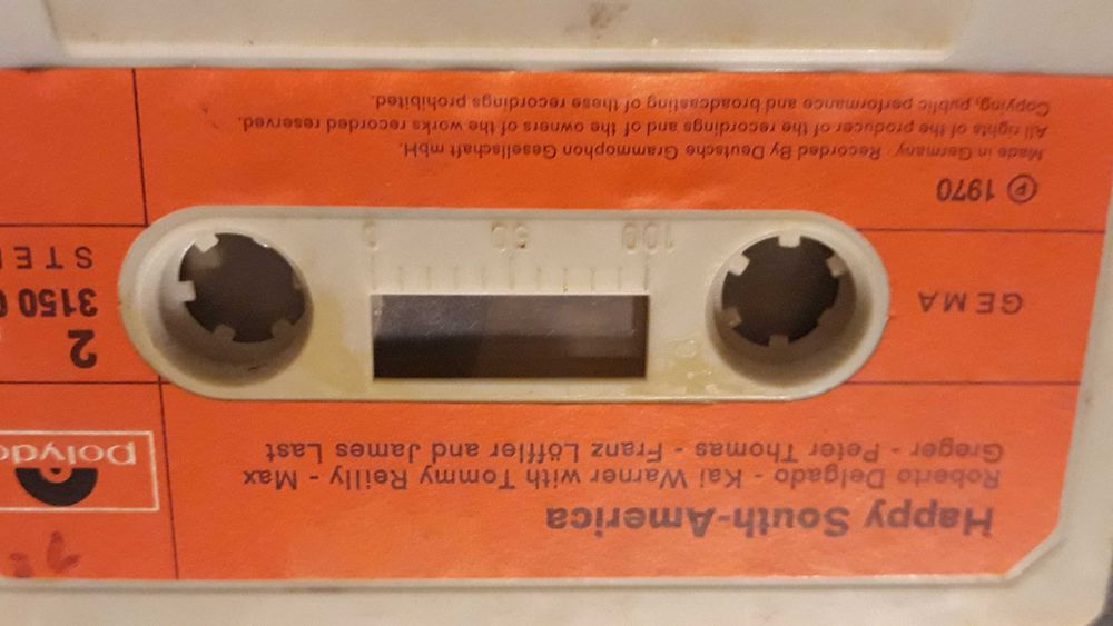 Cassete musica vintaige.  1970