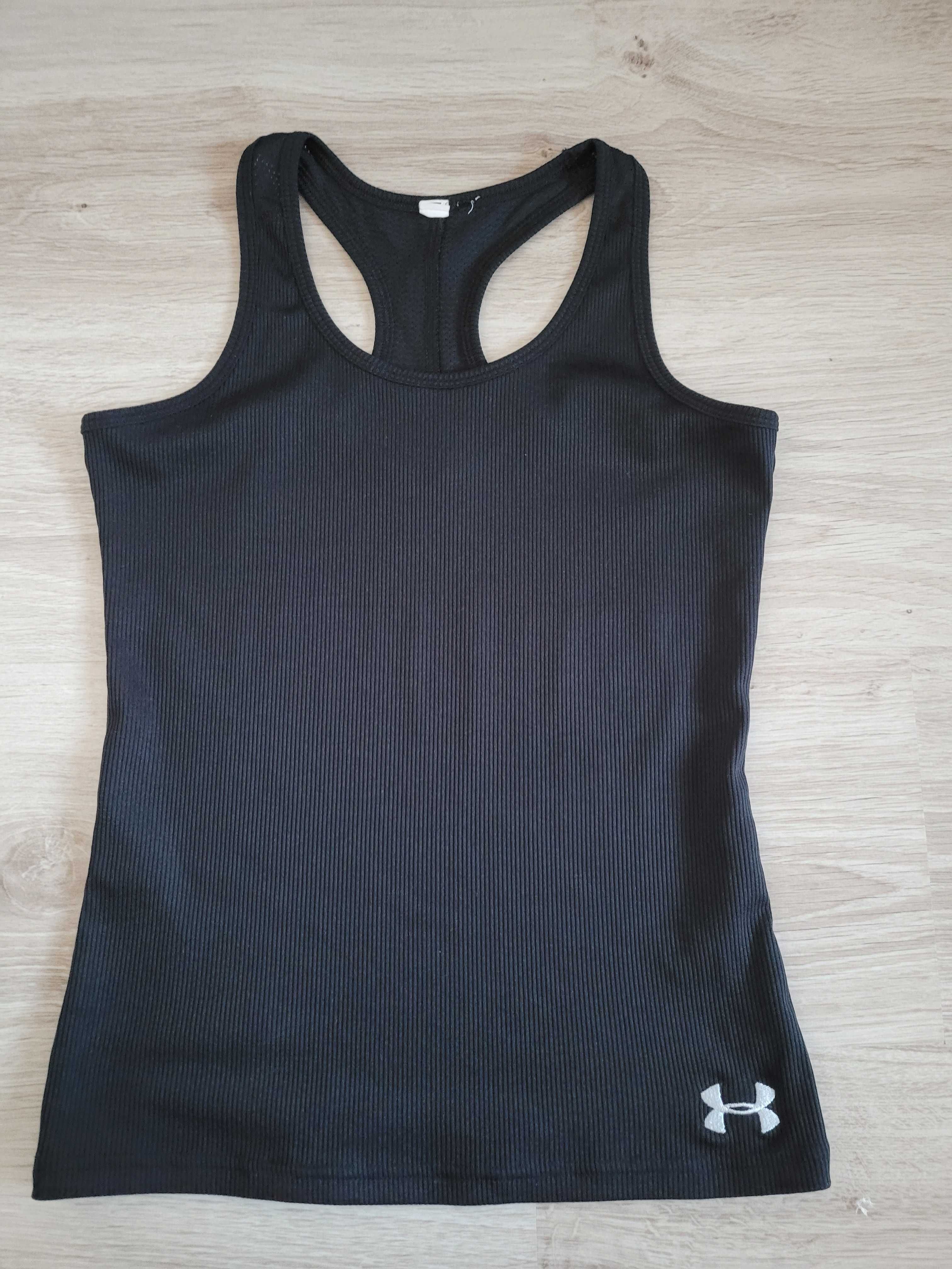 Dwie koszulki treningowe Nike i Under Armour damskie bokserki r. XS