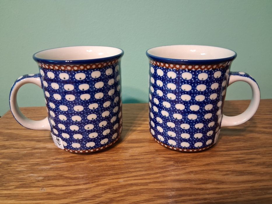 2 Kubki klasyczne 250ml GAT1 Ceramika Artystyczna Boleslawiec