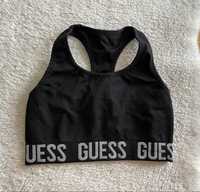 Guess xs s czarny top stanik sportowy