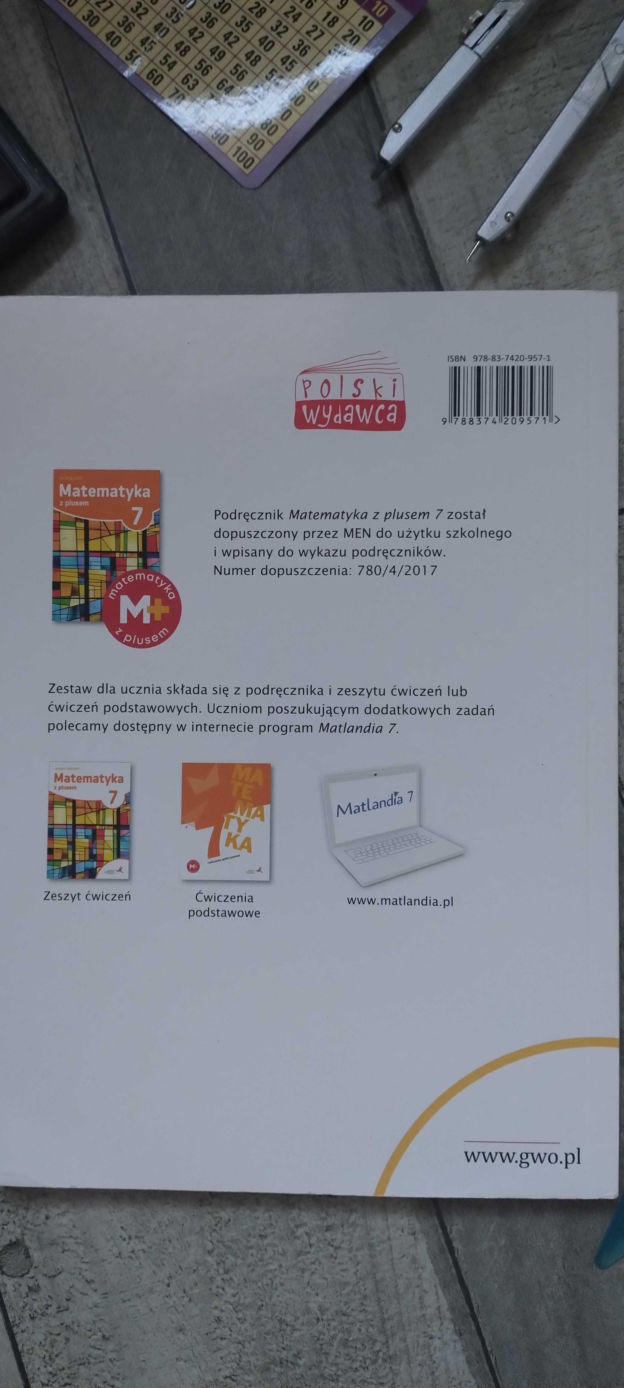 Zbiór zadań Matematyka z plusem 7. GWO
