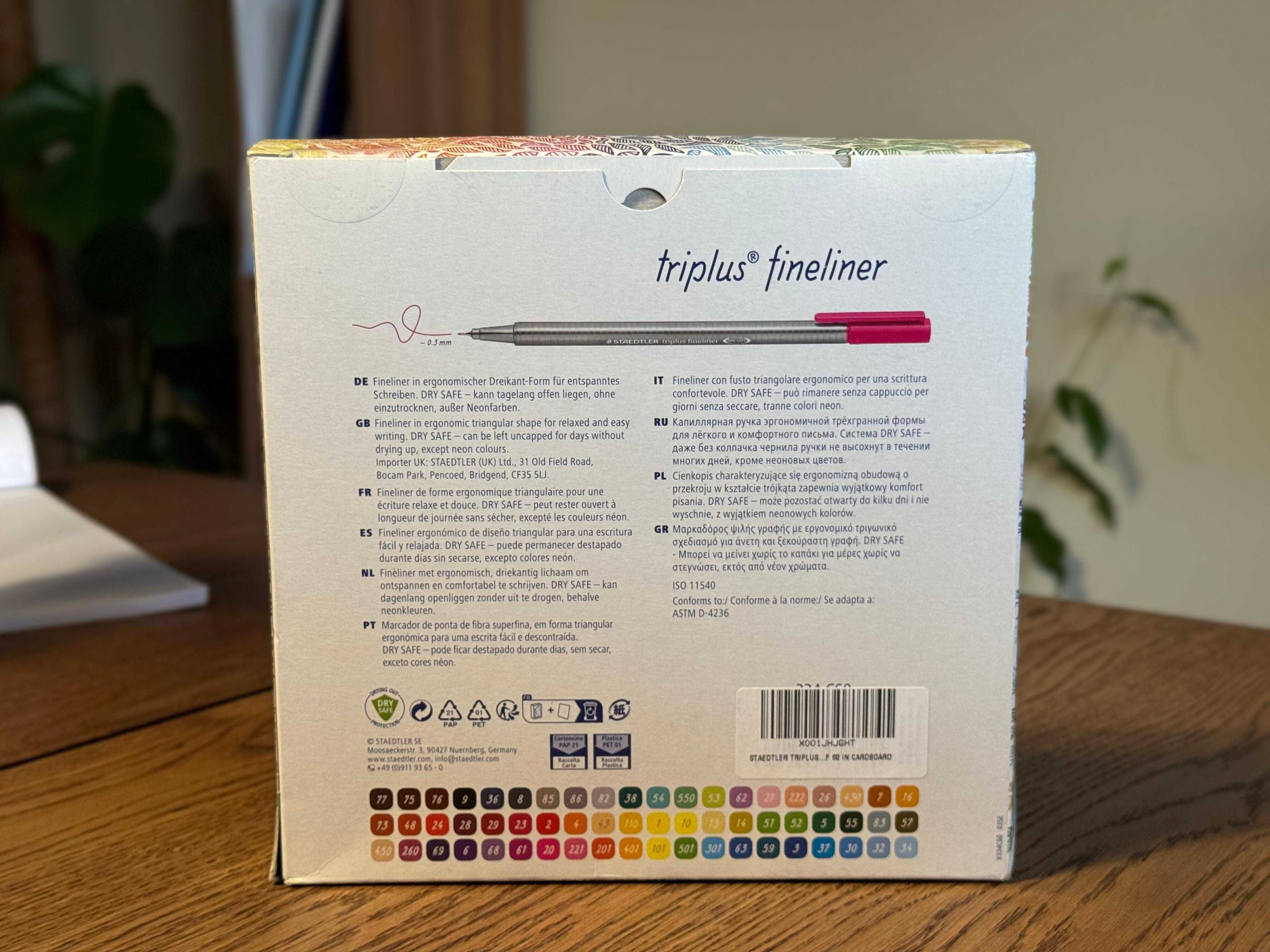 60 Canetas STAEDTLER triplus fineliner