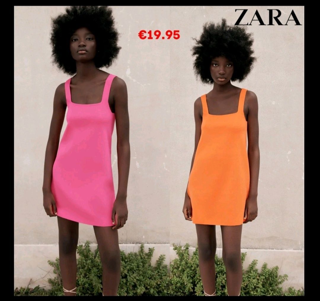 Платье ZARA на широких брителях