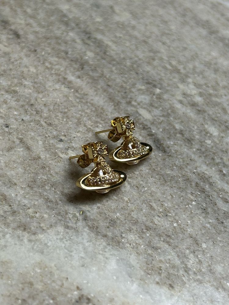 Vivienne Westwood Ladies Sorada Gold Earrings сережки серьги