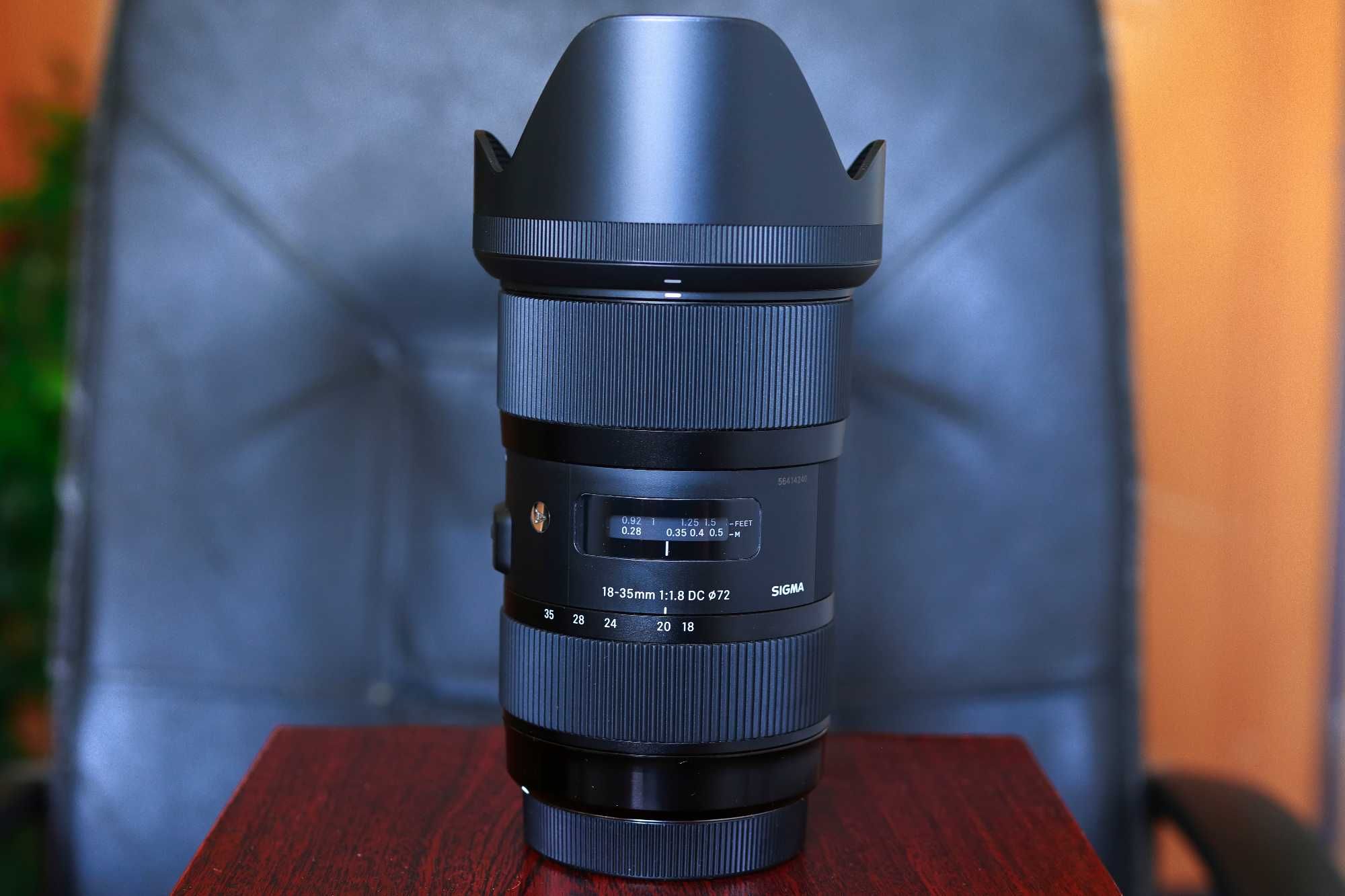 Sigma A 18-35 mm f/1.8 DC HSM dla Canon + filtr cpl Hoya PRO1 Digital