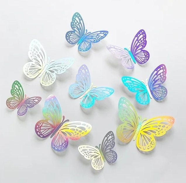 Бабочки декор на стекло