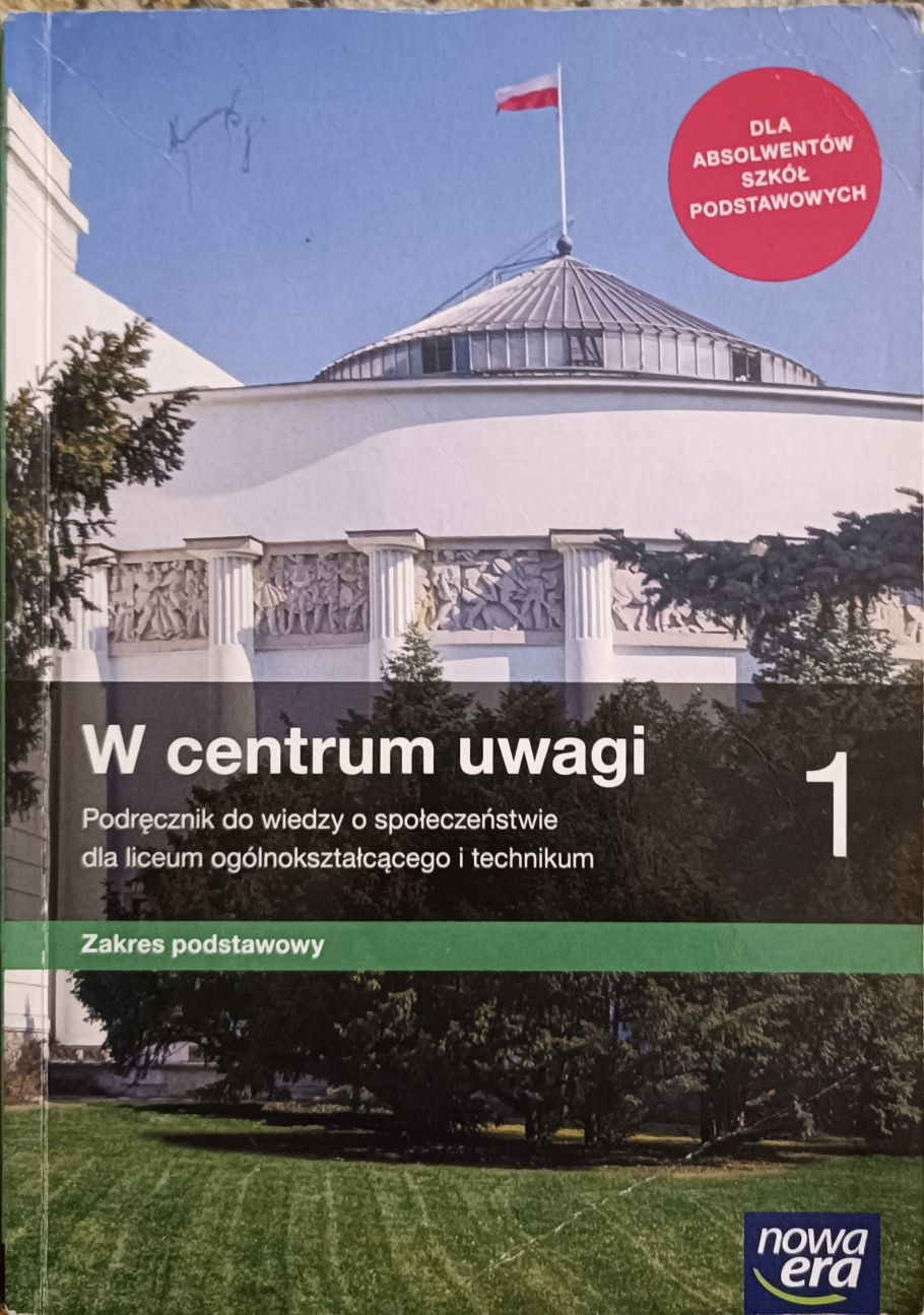 W centrum uwagi 1 (podręcznik do wiedzy o społeczeństwie Nowa Era)