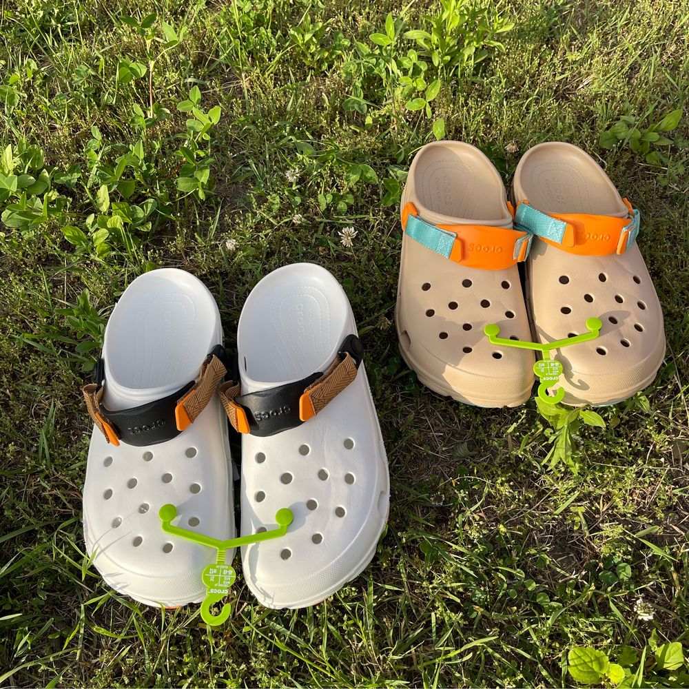 Чоловічі Крокси Оригінал Білі, Бежеві.Зручні Crocs Sabo 48-49,30-31см