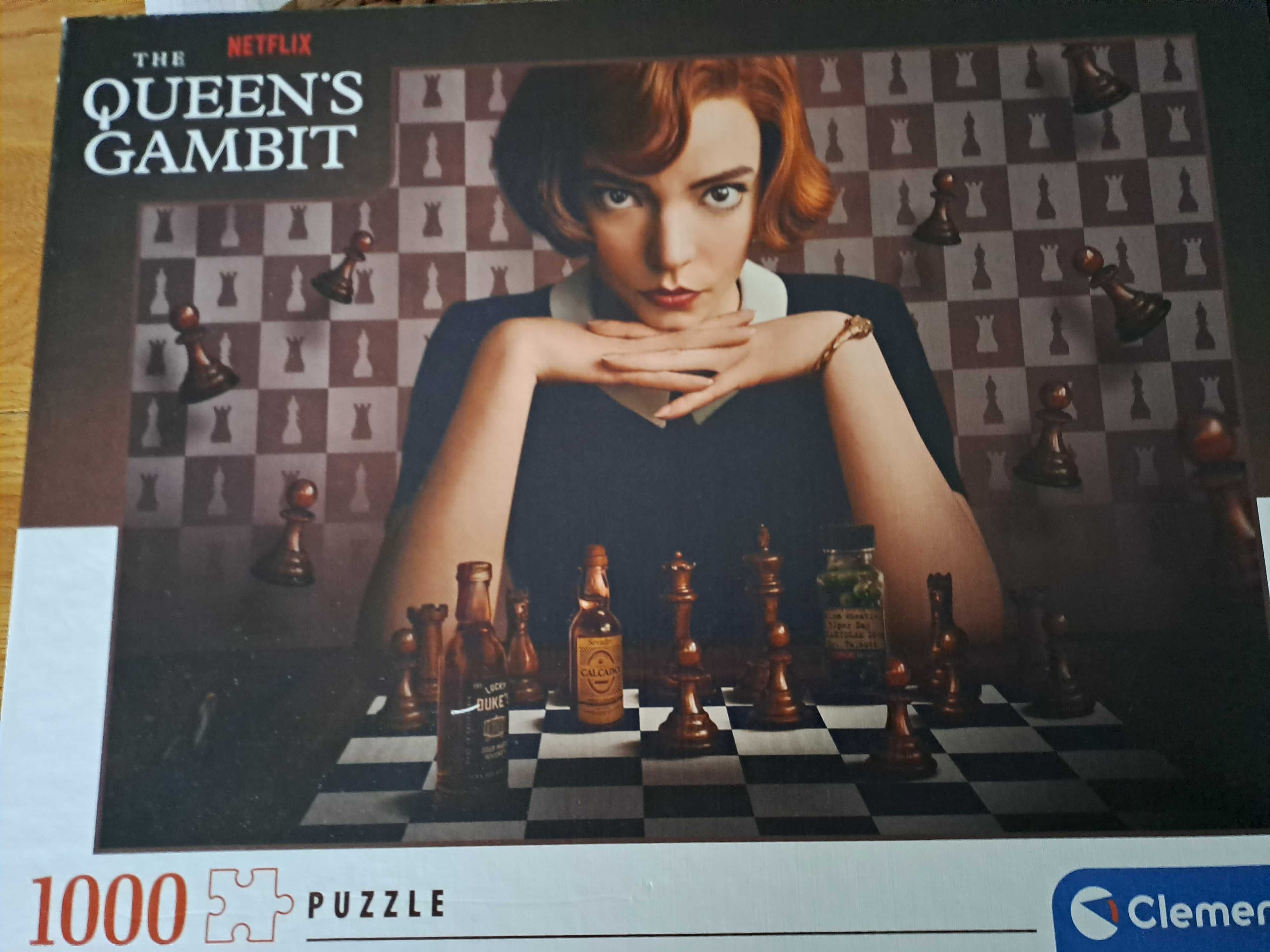 Puzzle 1000 części Gambit Królowej